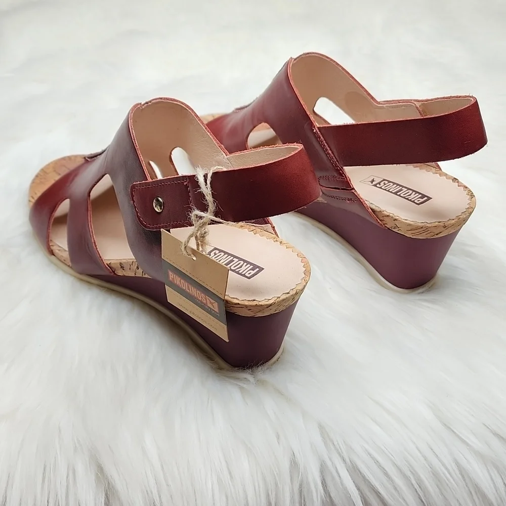Pikolinos Vigo W3R-1676 Arcilla Wedge Sandal Heels